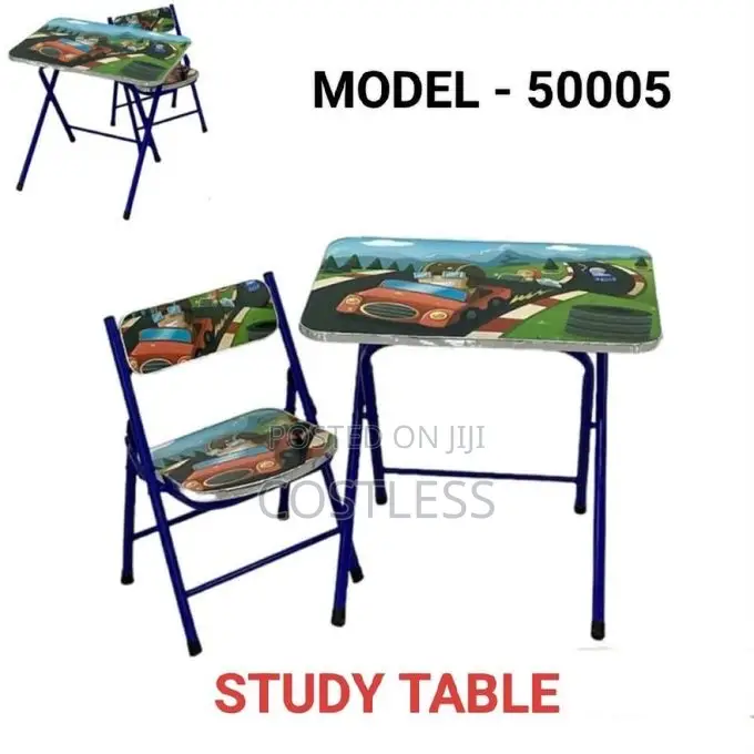 Table and Chair Set for Kids. Pink, Green and Blue Colors Available
