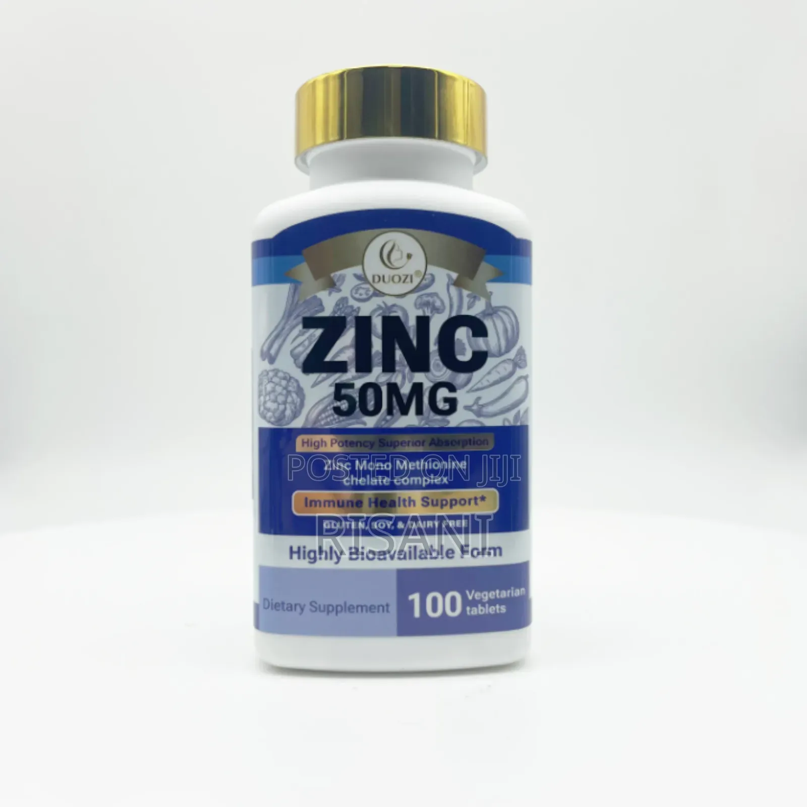 Zinc Supplement 50mg Chelated Complex 100 Tablets