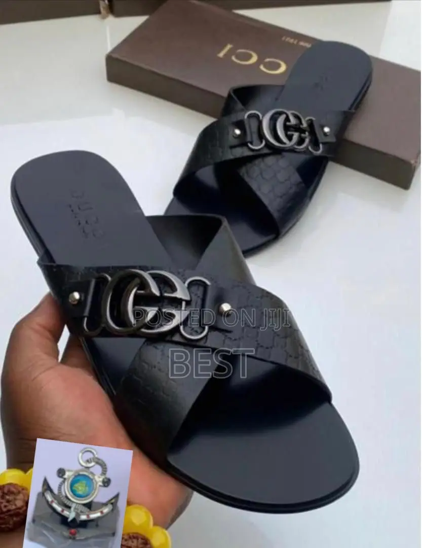 Men's Classic Luxury Leather Slippers