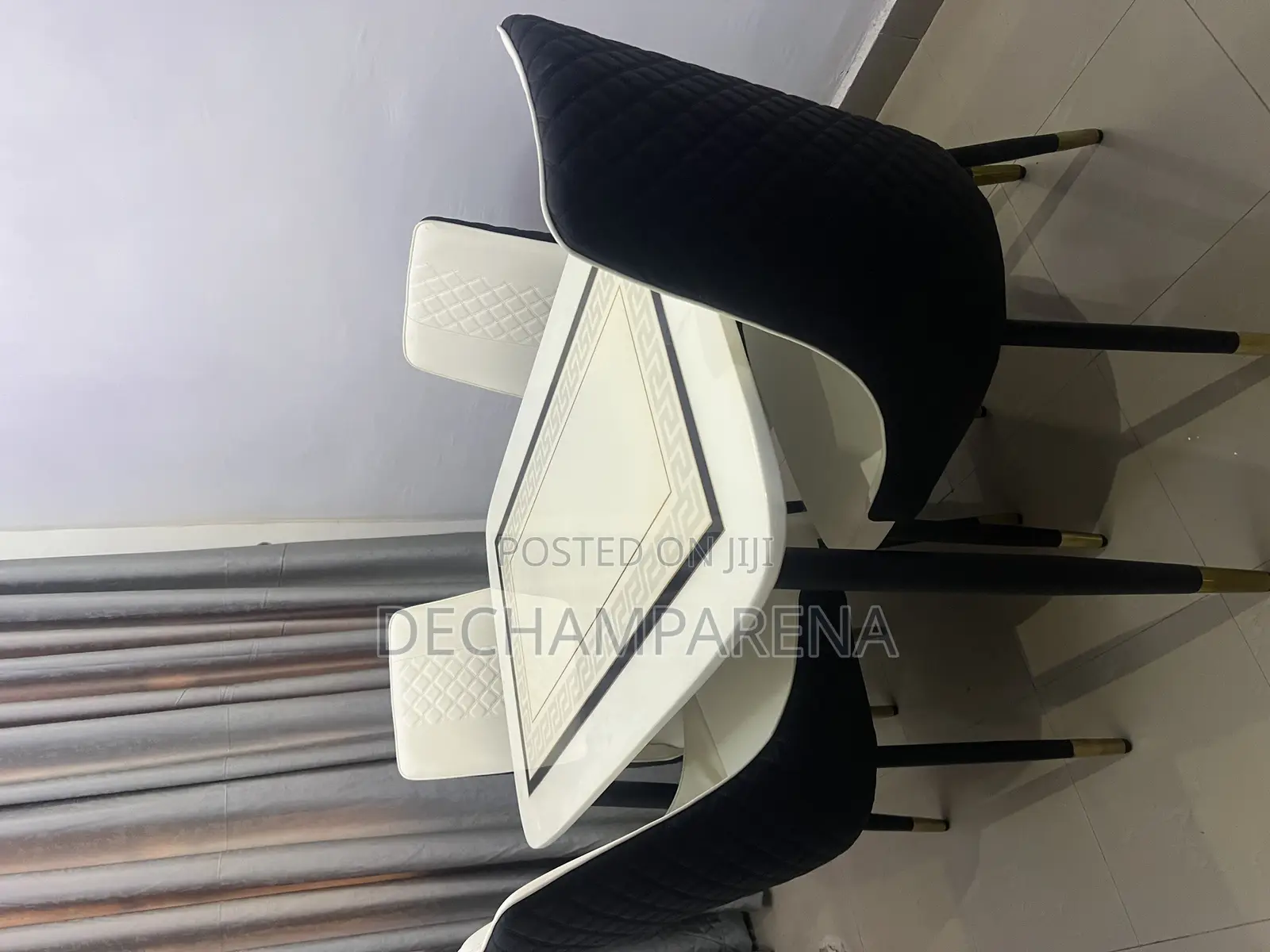 Versace Top Marble Dining Table Set