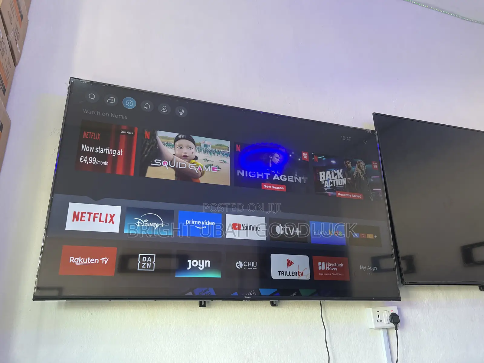 Hisense 50 Inches Frameless Tv Full Smart Tv With Free Netflix Acct