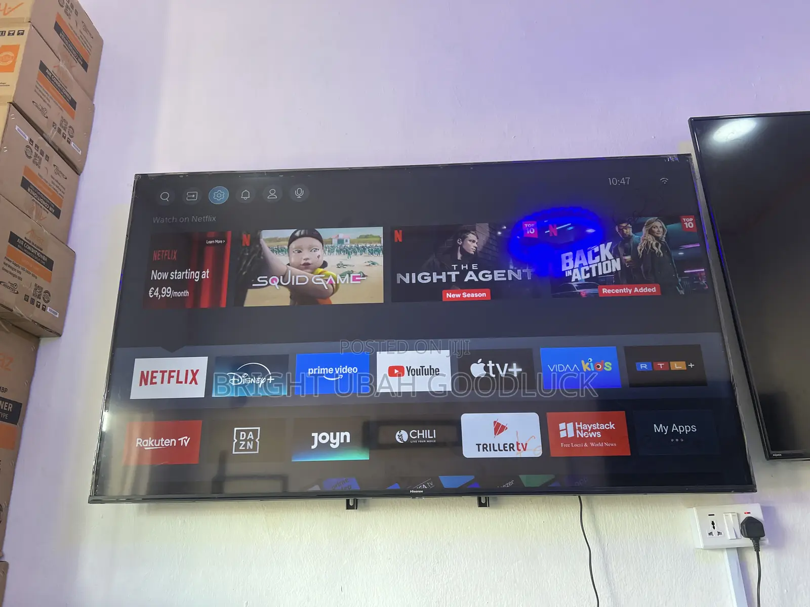 Hisense 50 Inches Frameless Tv Full Smart Tv With Free Netflix Acct