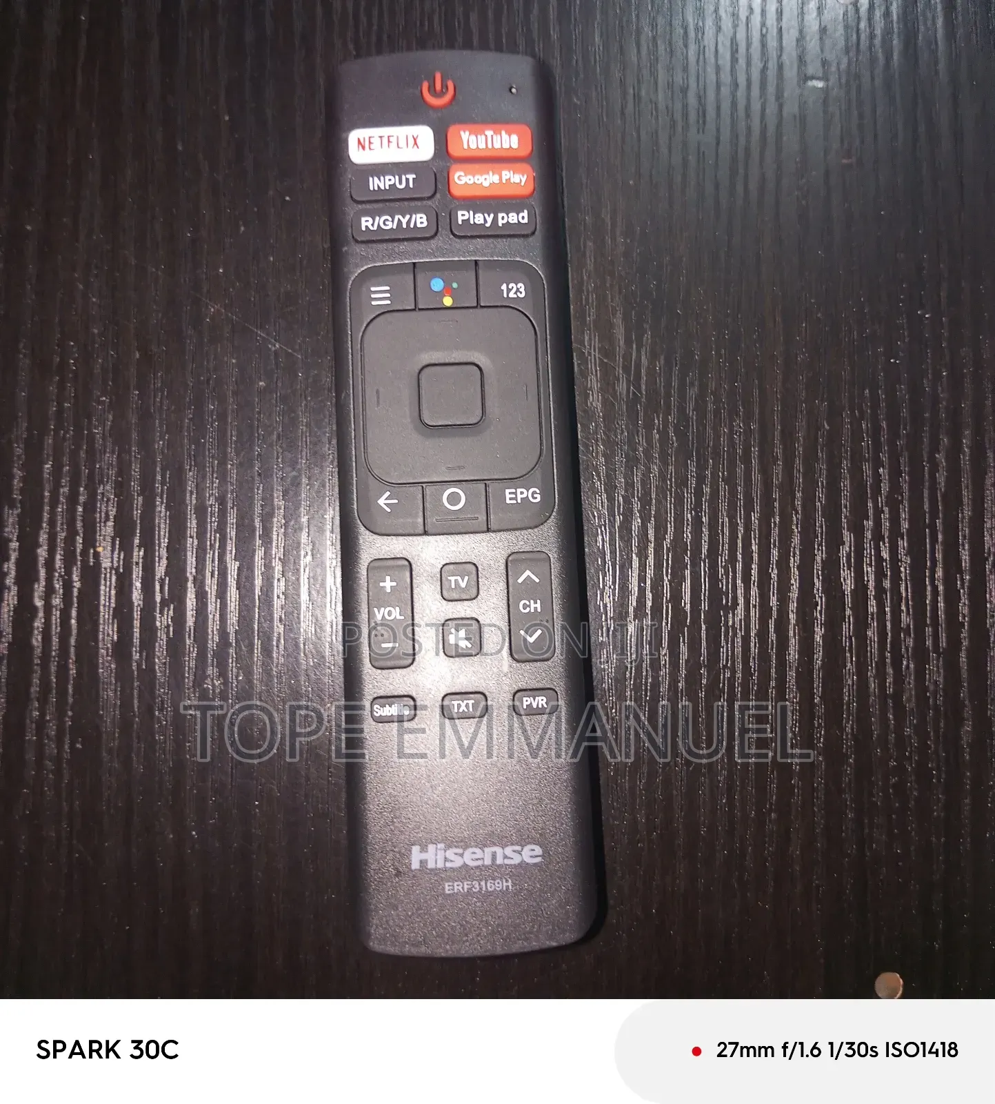Hisense Smart Android Tv Remote Control