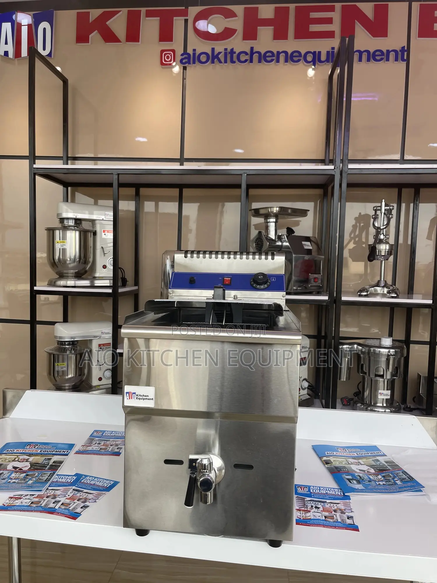 1 Tank,1 Basket, 18litre Gas Fryer Commerical
