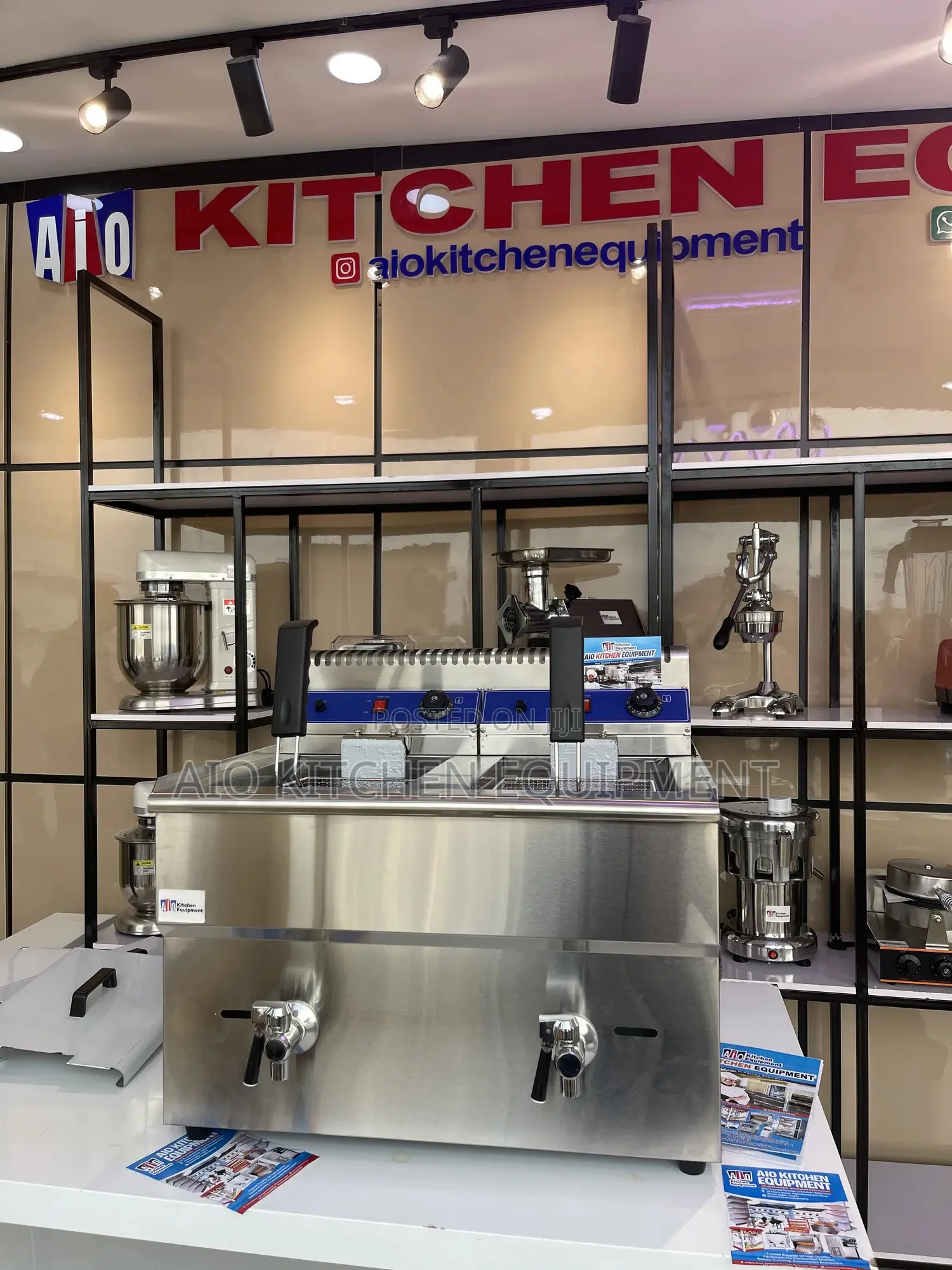2 Tank 2 Basket 18l+ 18l Gas Fryer Commercial