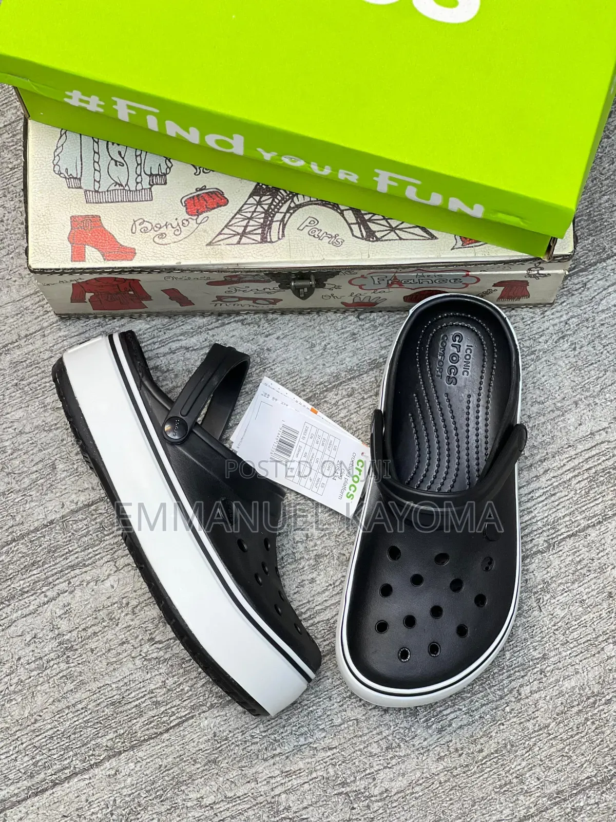 Crocs Platform Band Clean Clog