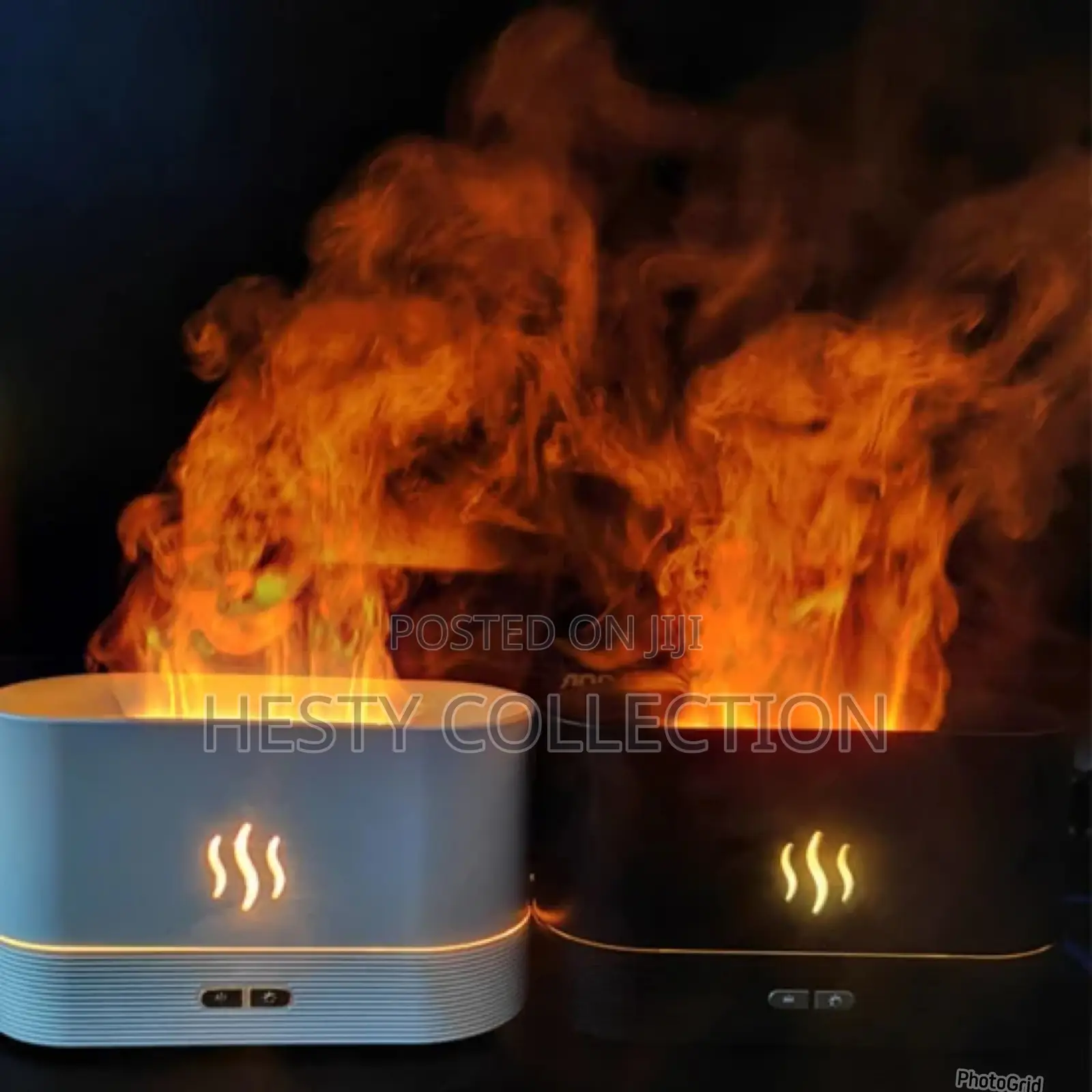 180ml Aromatherapy Flame Diffuser Humidifier - White