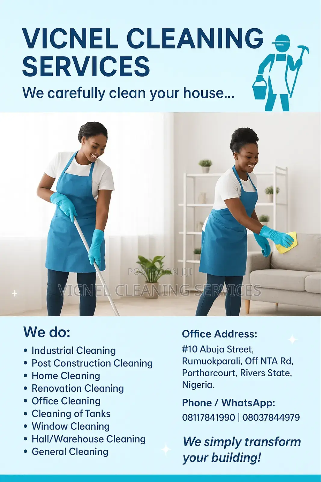 Professional Cleaning Services in Portharcourt, Rivers State