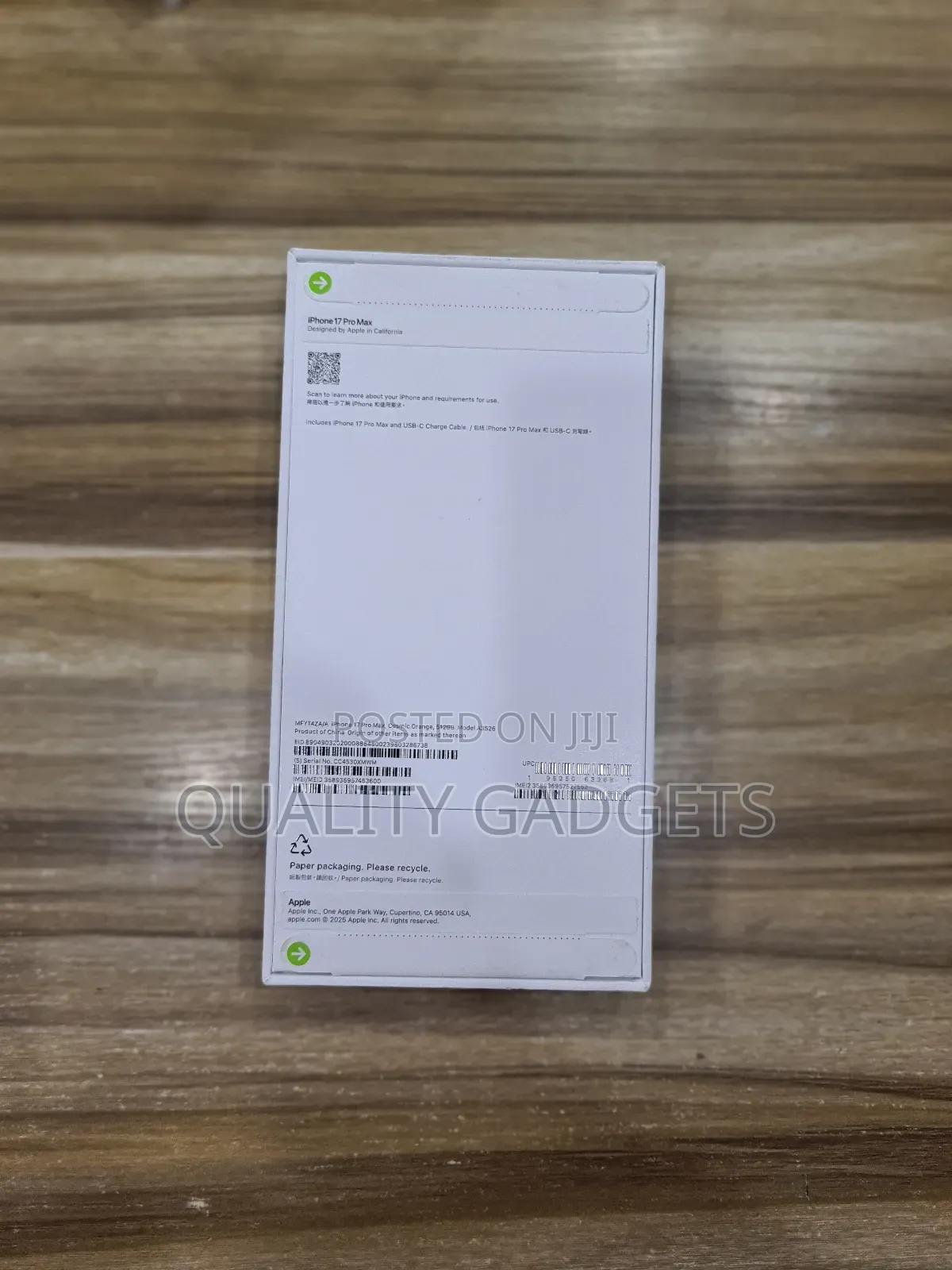 New Apple iPhone 17 Pro Max 512 GB Orange