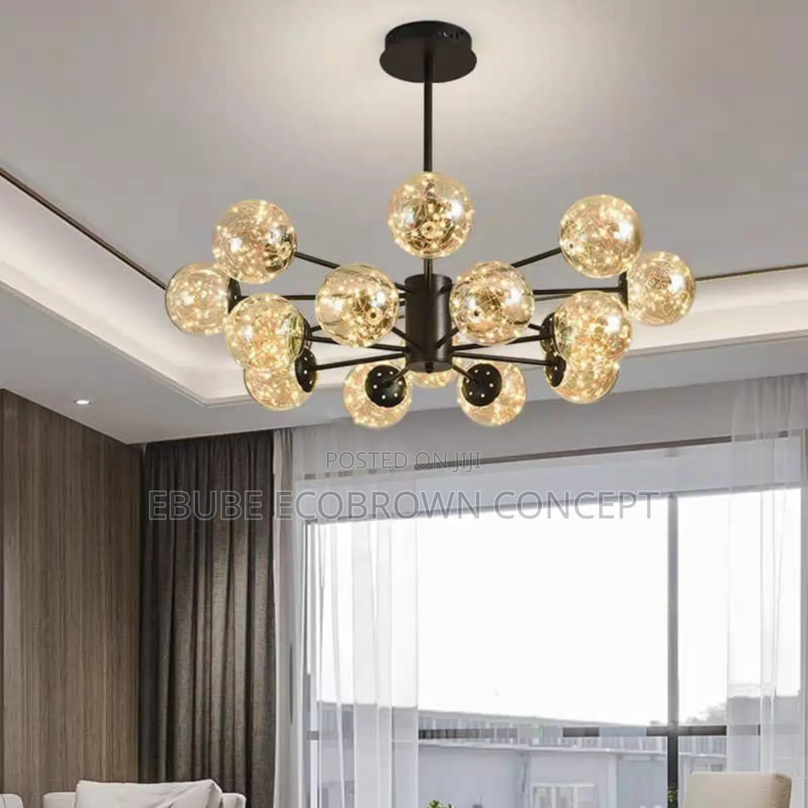 Nordic Glass Led Chandelier Fitting Light for Modern Homes