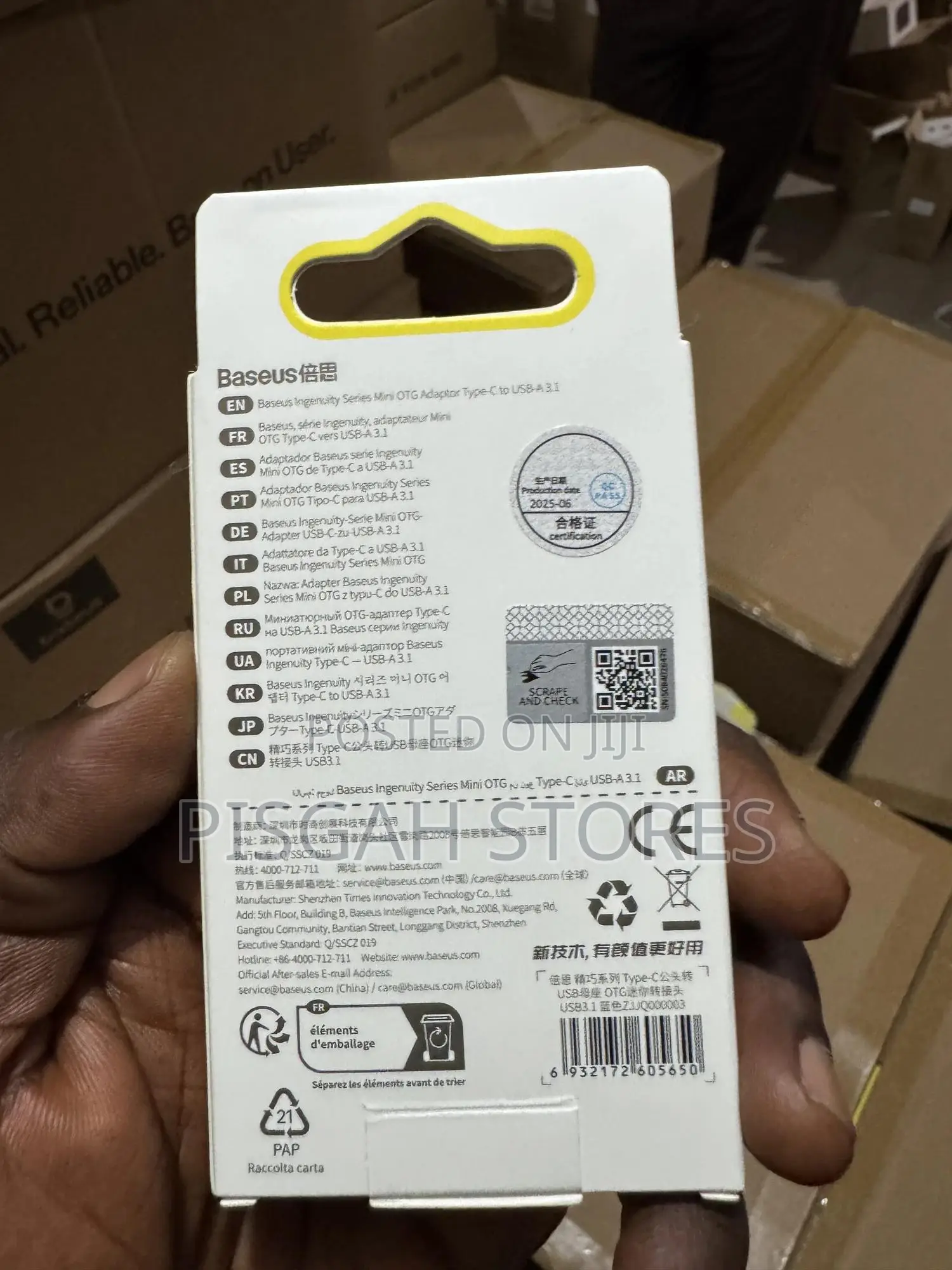 Baseus Mini Otg Adaptor Type-C to Usb-A
