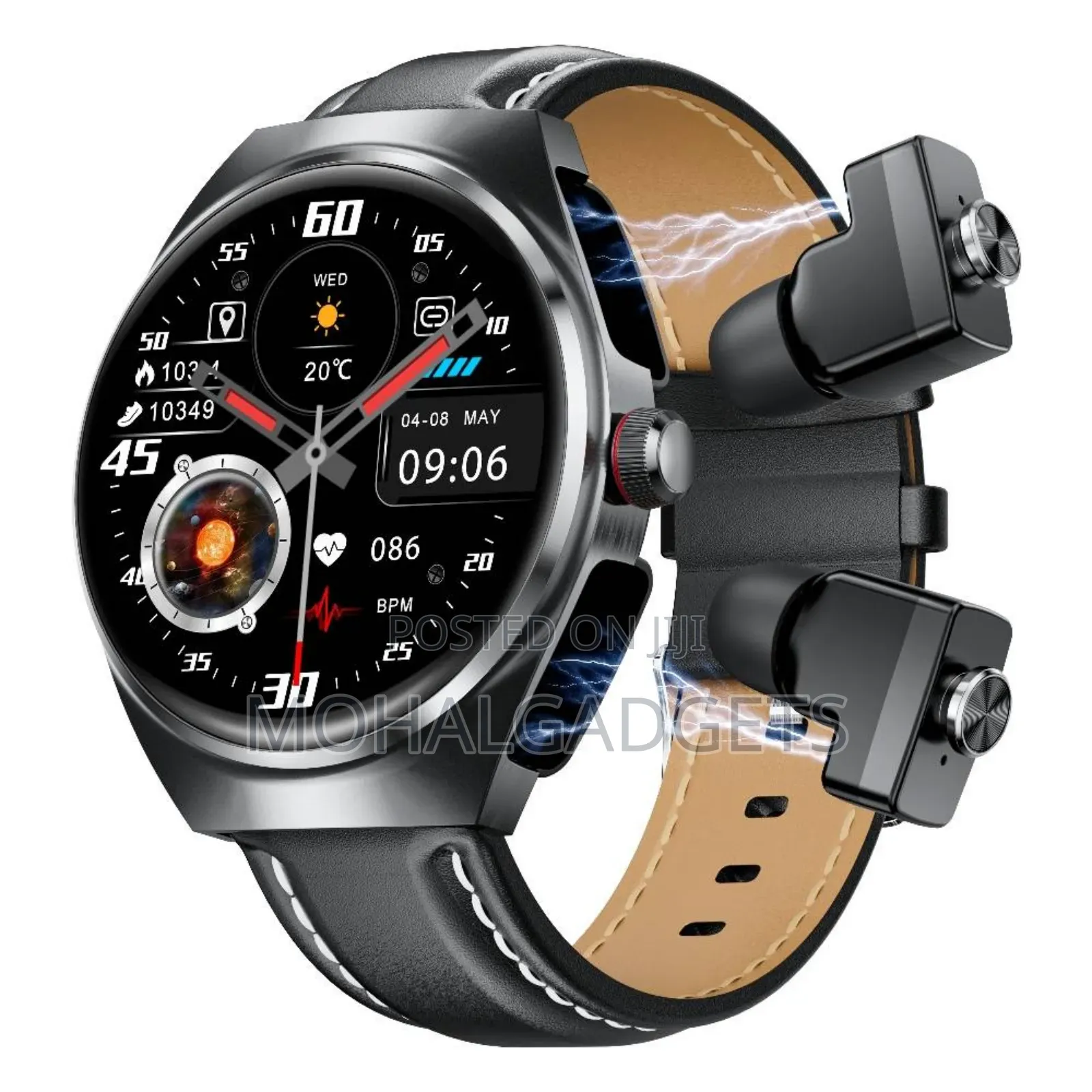 Gt98 Smart Watch( Leather Band)
