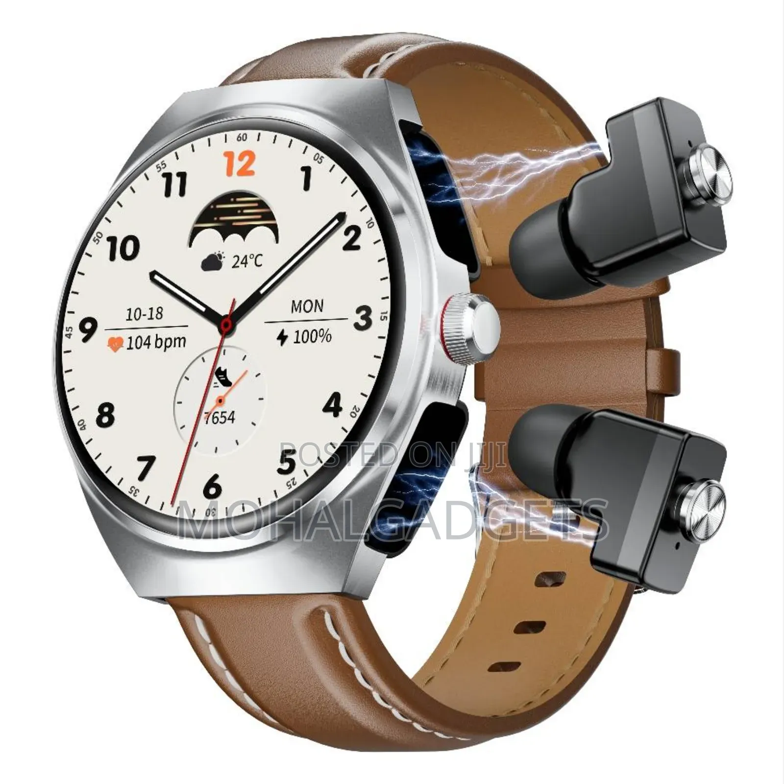 Gt98 Smart Watch( Leather Band)