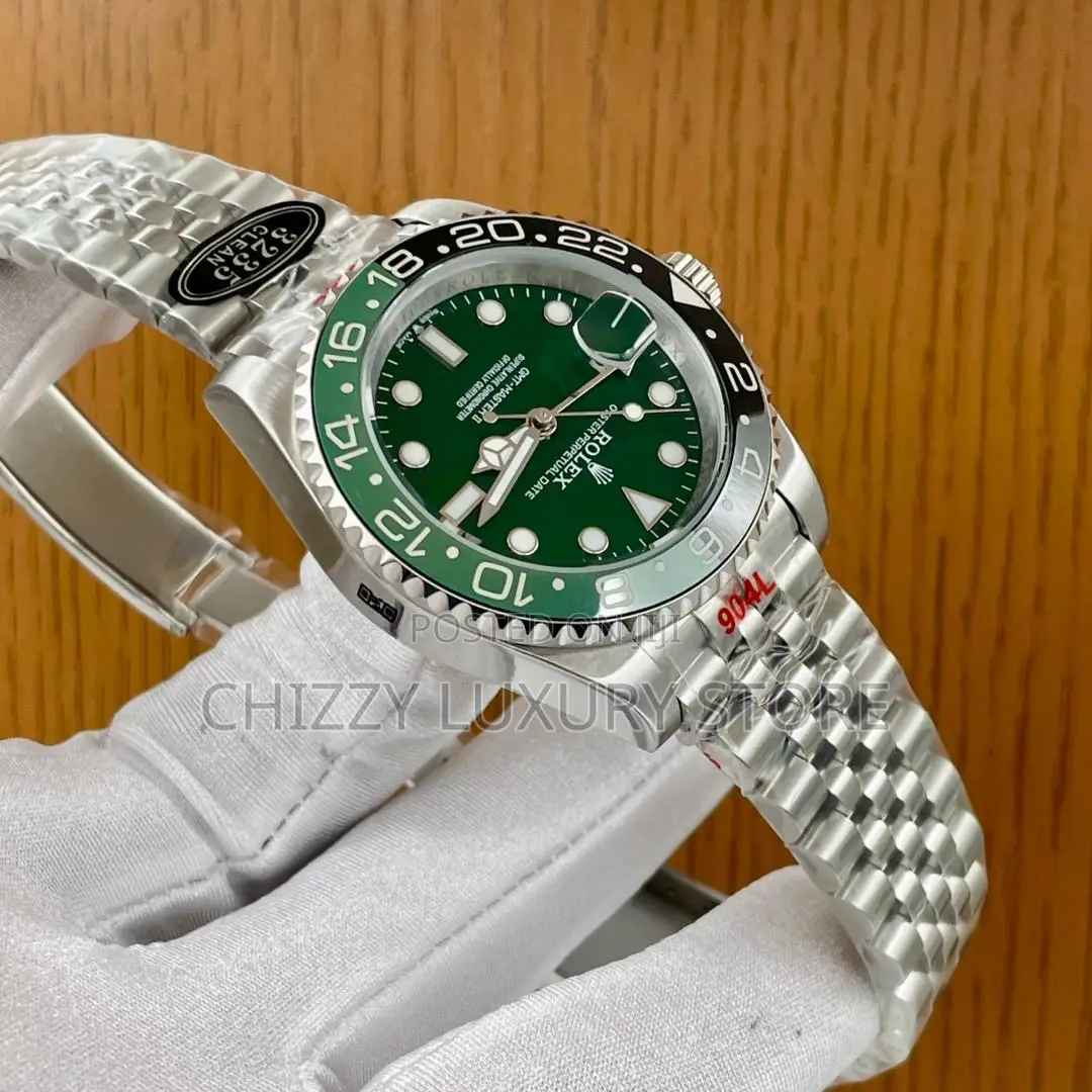 Rolex Quality Luxury Men Chain Strap Wristwatch