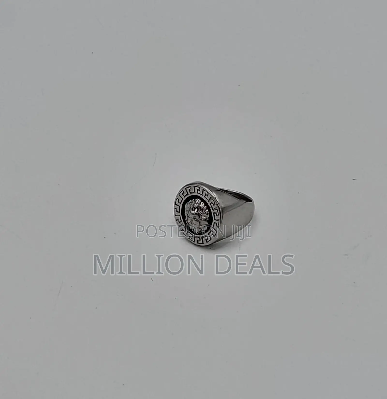 Polish Ski Steel Men's Gold Ring