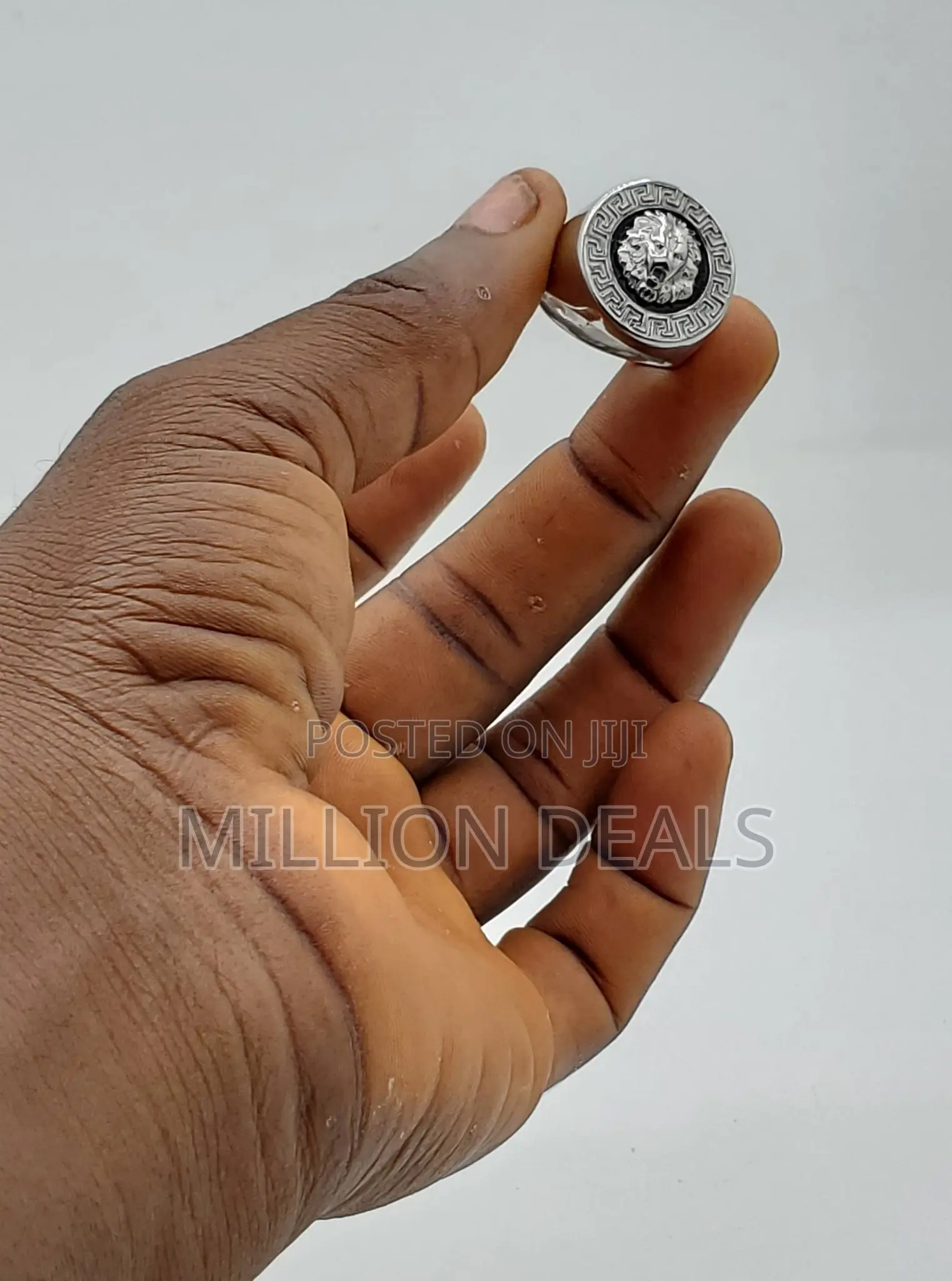 Polish Ski Steel Men's Gold Ring