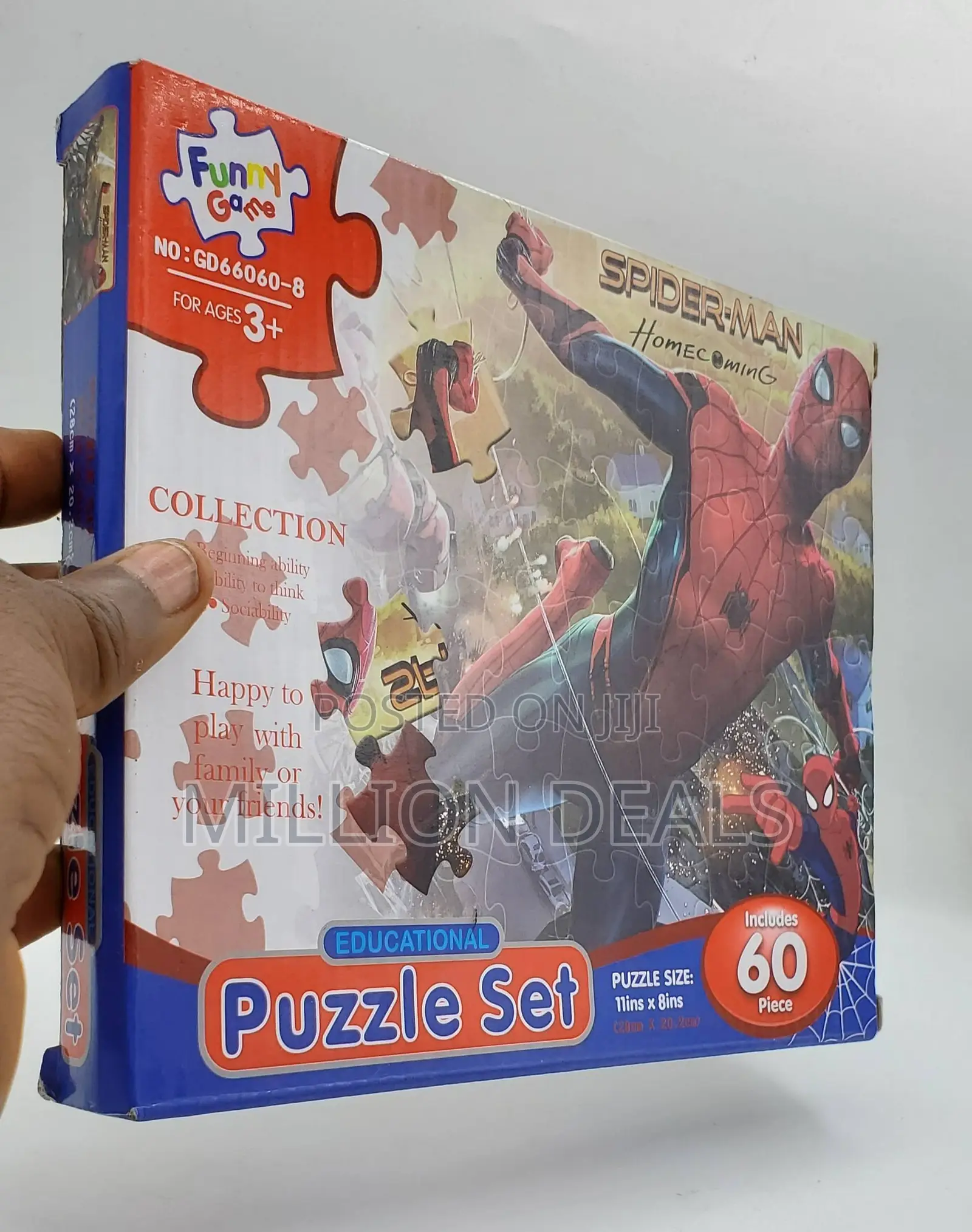 Spider Man Educational Puzzle Set Ages 3+