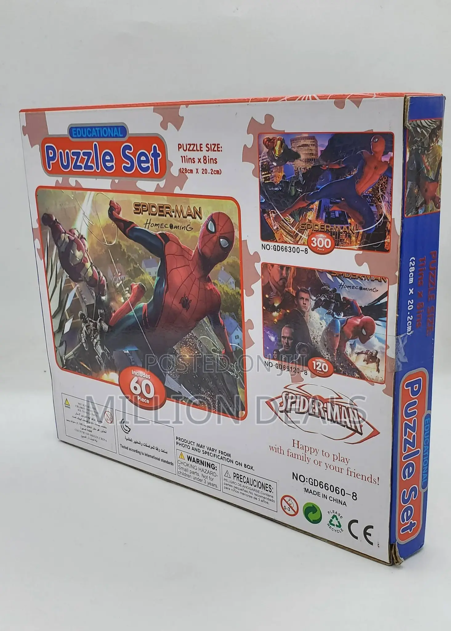 Spider Man Educational Puzzle Set Ages 3+