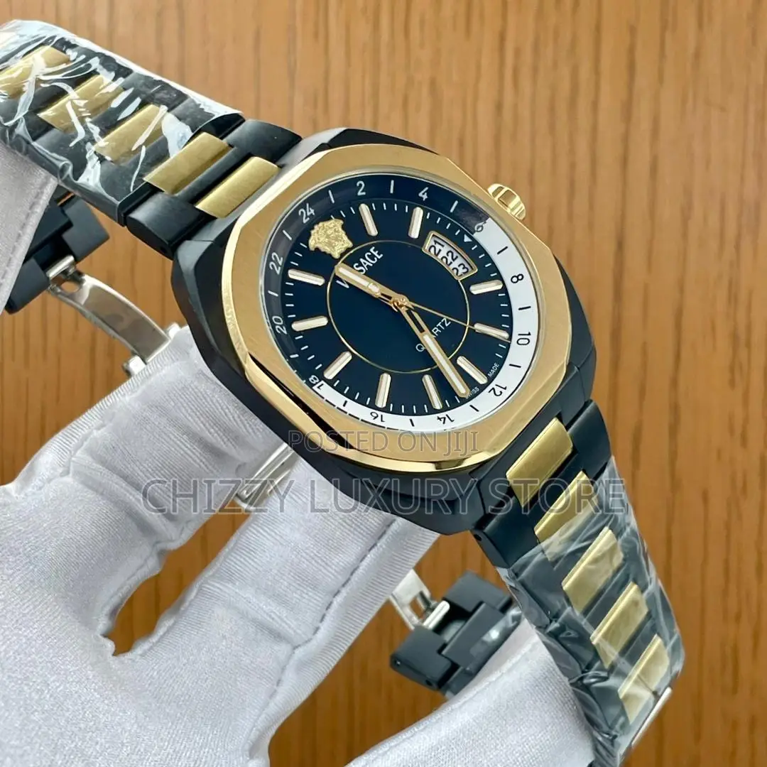 Versace Quality Luxury Men Chain Strap Wristwatch