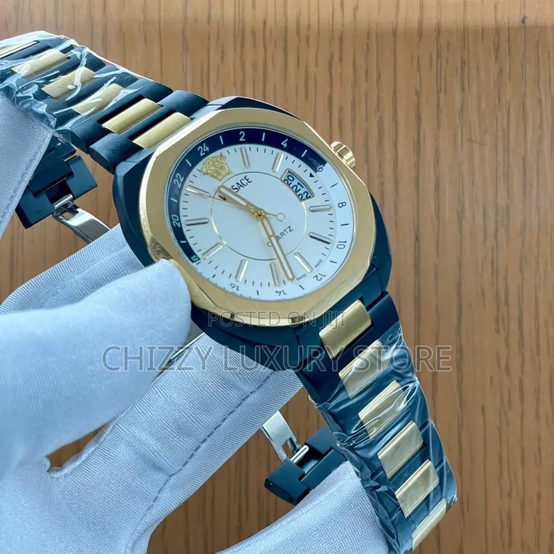 Versace Quality Luxury Men Chain Strap Wristwatch