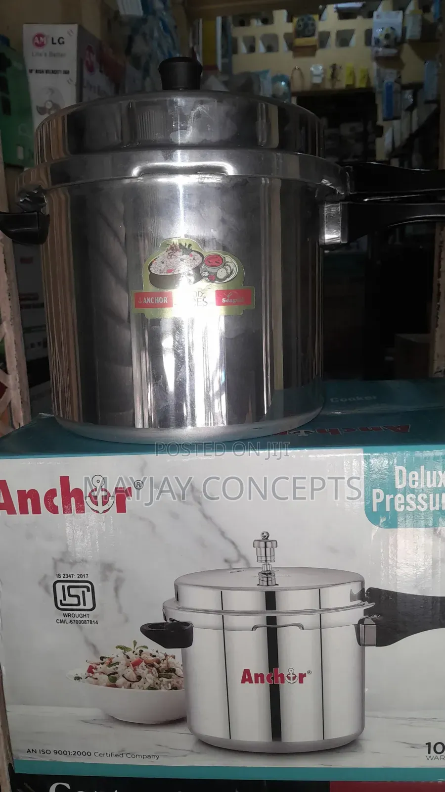 10litres Anchor Large Capacity Pressure Pot/Cooker