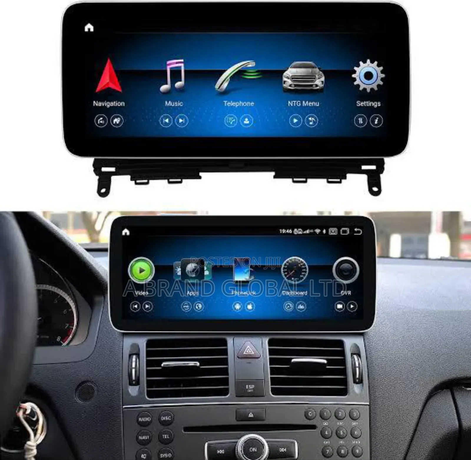 2007-2011 Mercedes Benz C300 Android Navigation System With Carplay