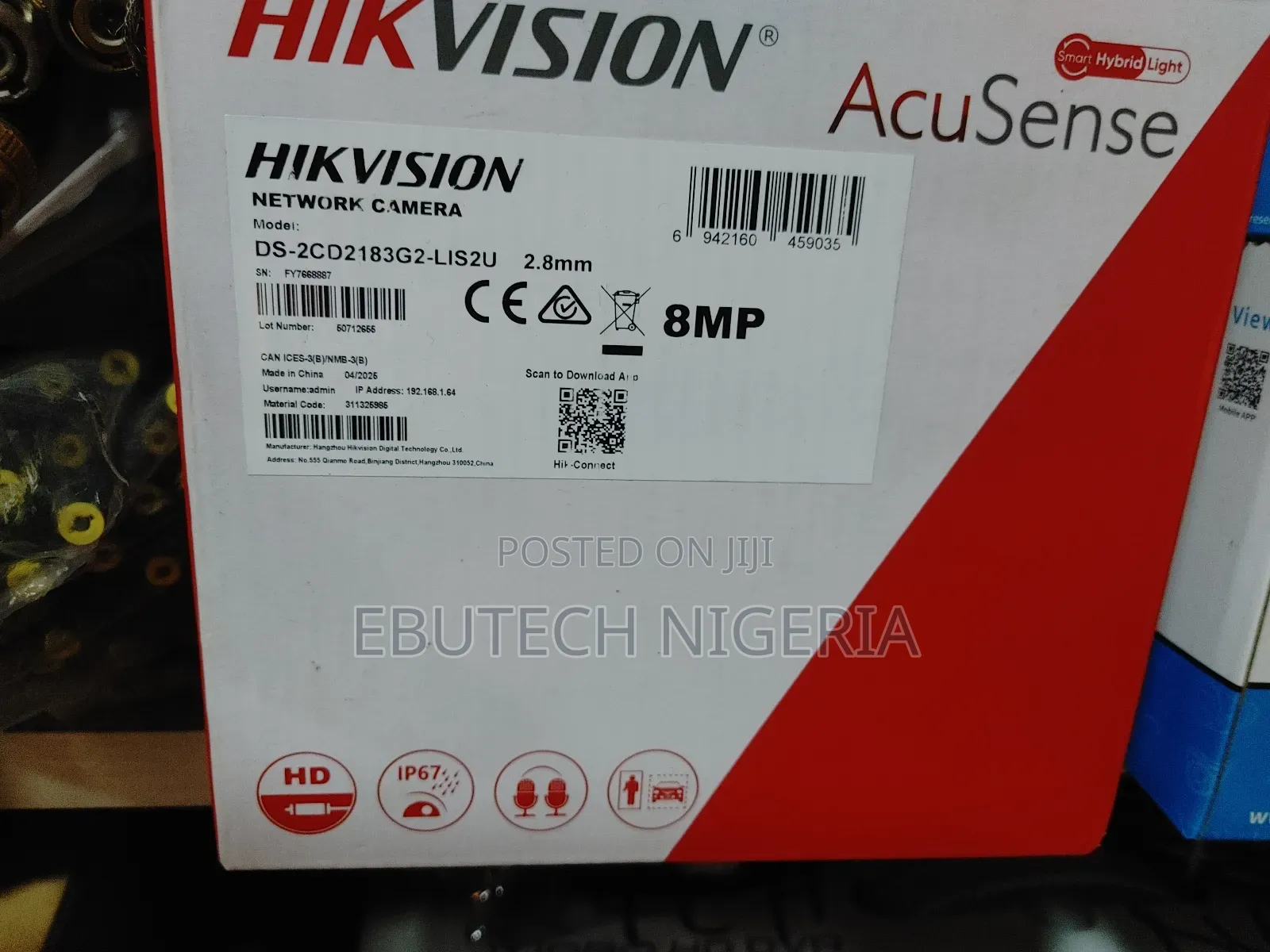 Hikvision Ds-2cd2183g2-Li2u Acusense 8mp Indoor Camera