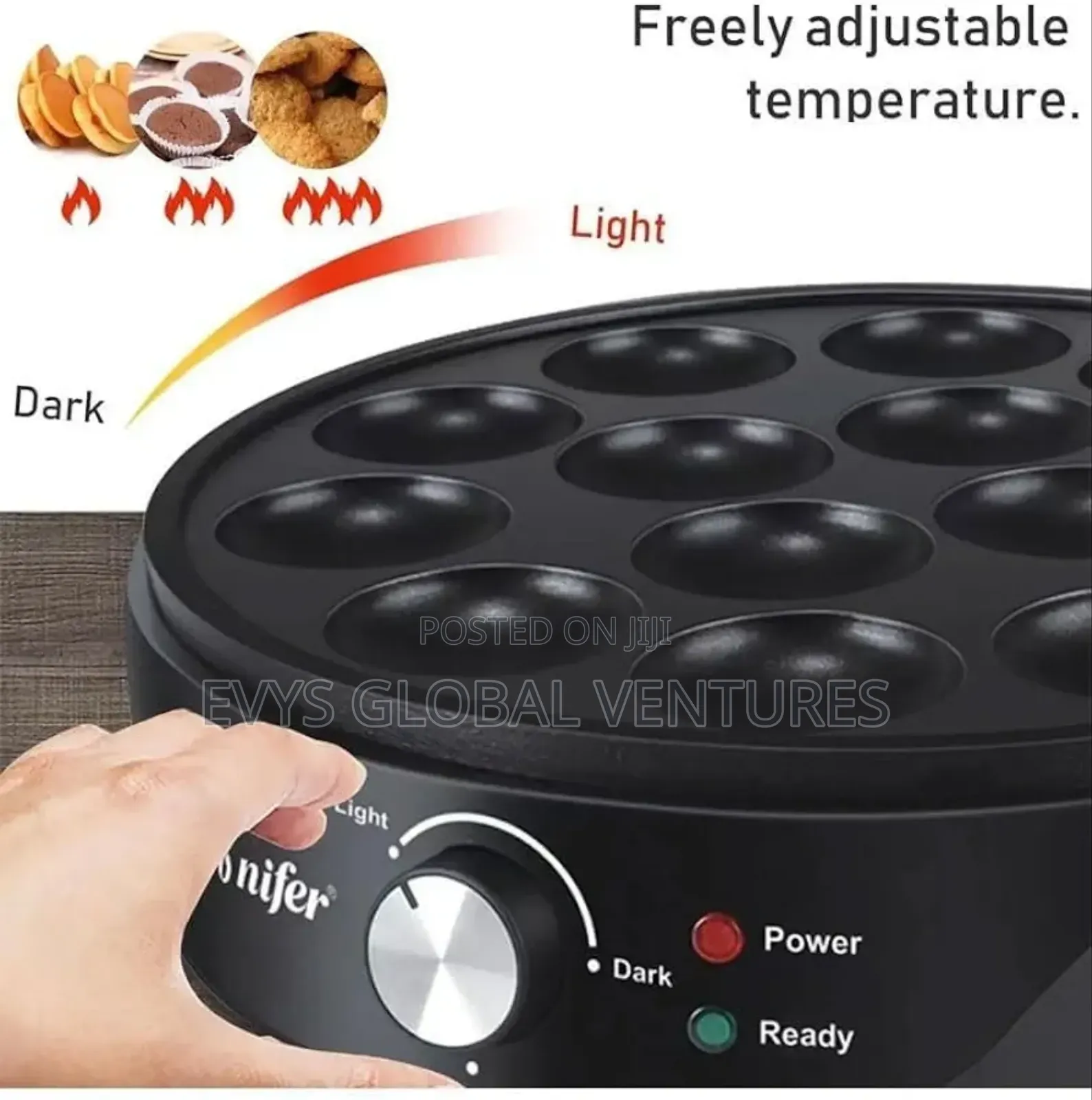 Sonifer Pancake Maker 14 Heating Holes-Sf-6071