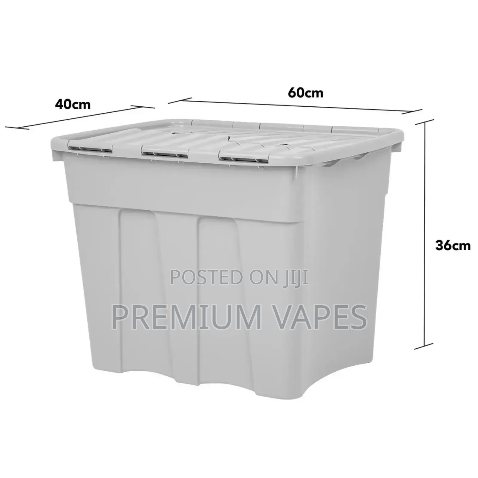 Wham 80 Litres Grey Croc Box Lid