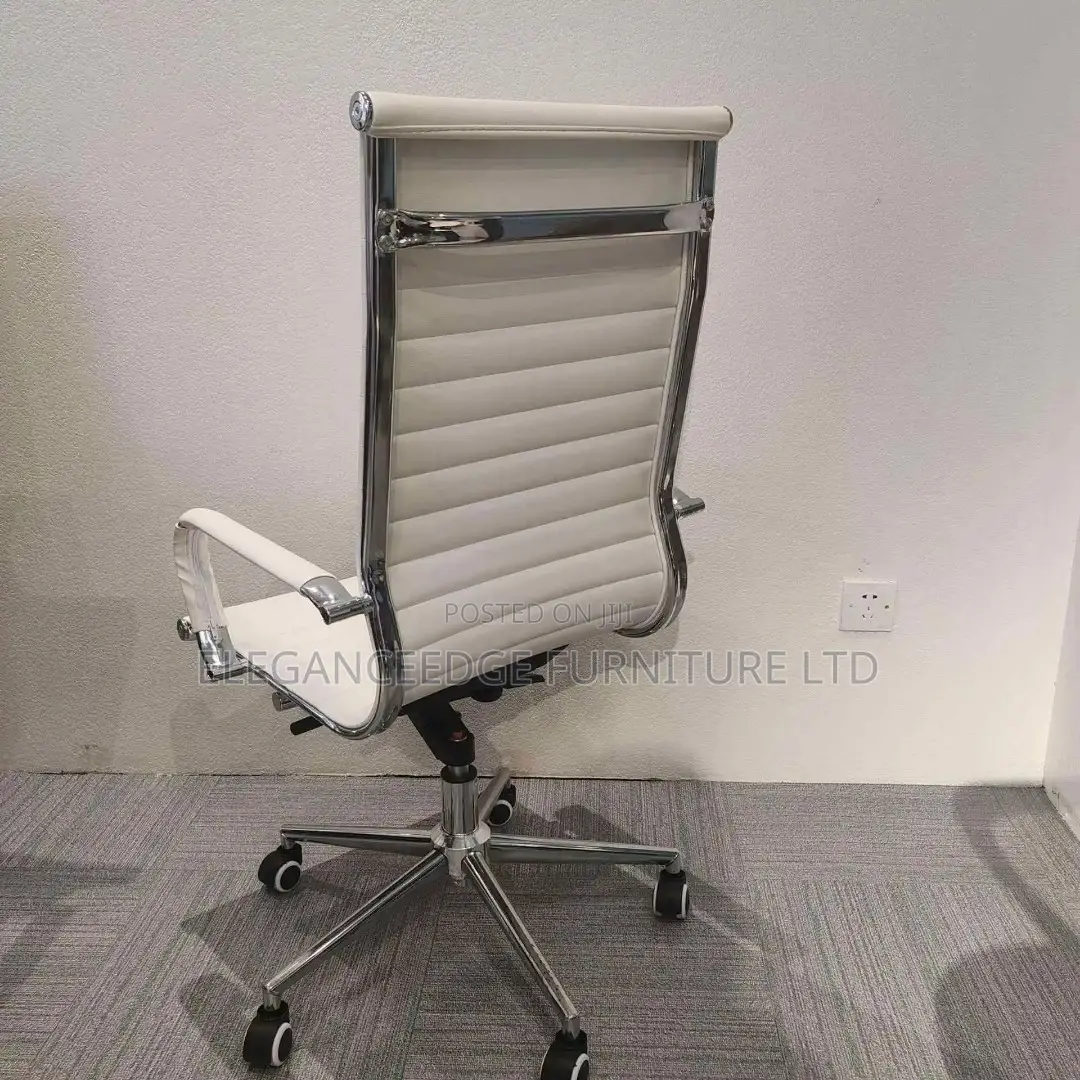 White High Back Leather Office Chair