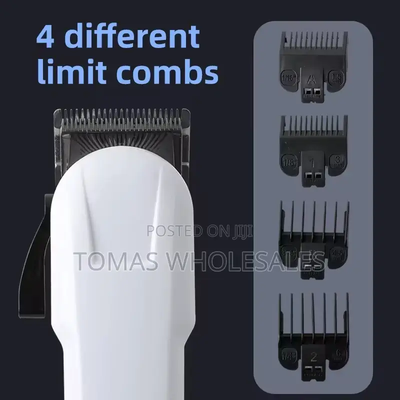 Rechargeable Wireless Hair Clipper : Hair Trimmer With Comb Guards