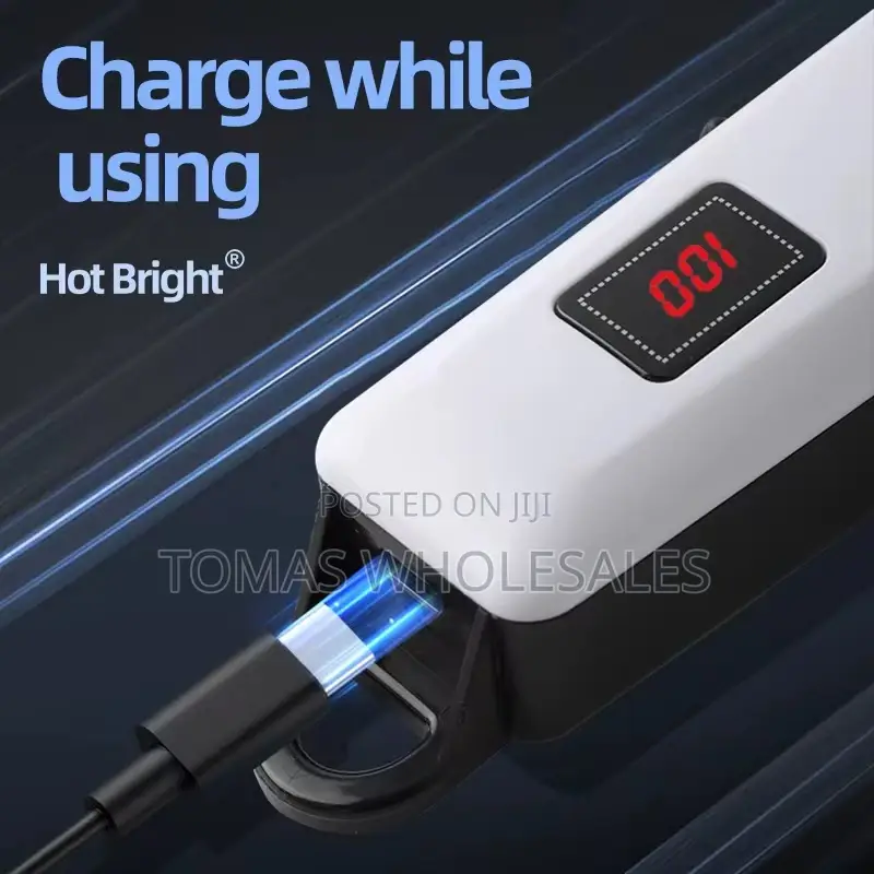 Rechargeable Wireless Hair Clipper : Hair Trimmer With Comb Guards