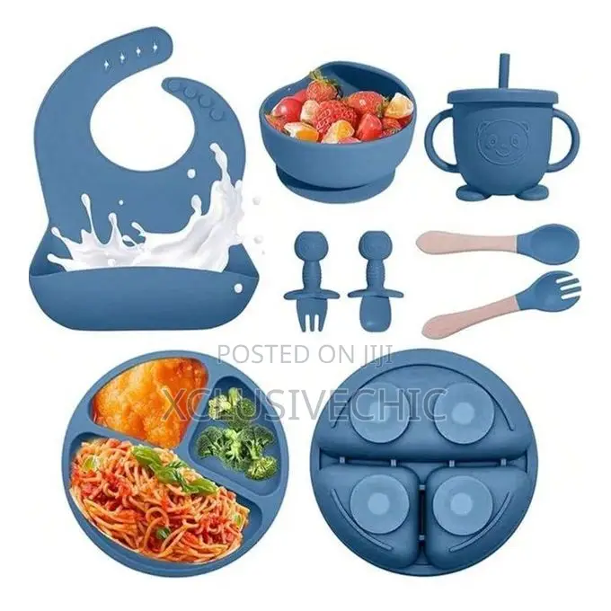 Silicone Baby Feeding Set Microwave Oven