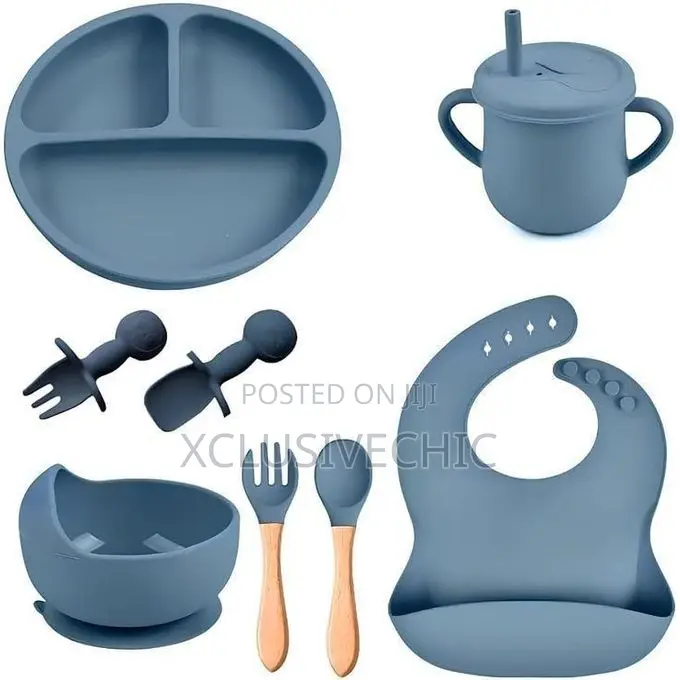 Silicone Baby Feeding Set Microwave Oven