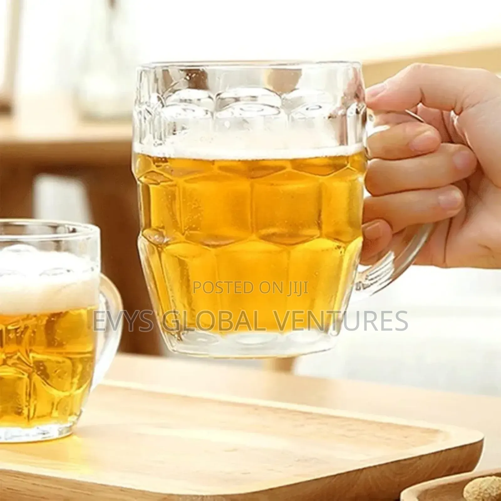 Glass Beer Chapman Mug - 6 Pieces