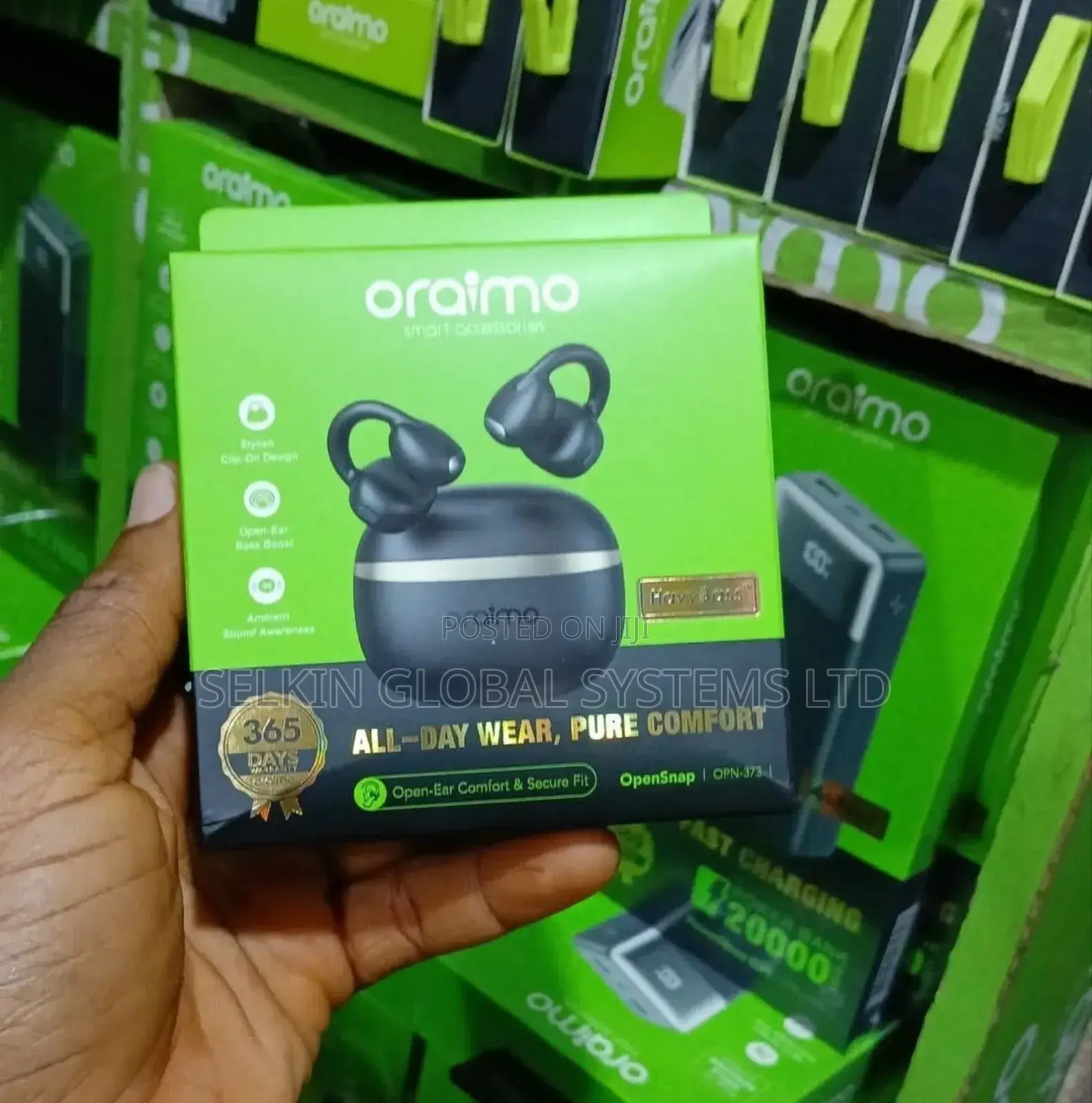 Oraimo Open Snap N Clip Bluetooth Wireless Earbud