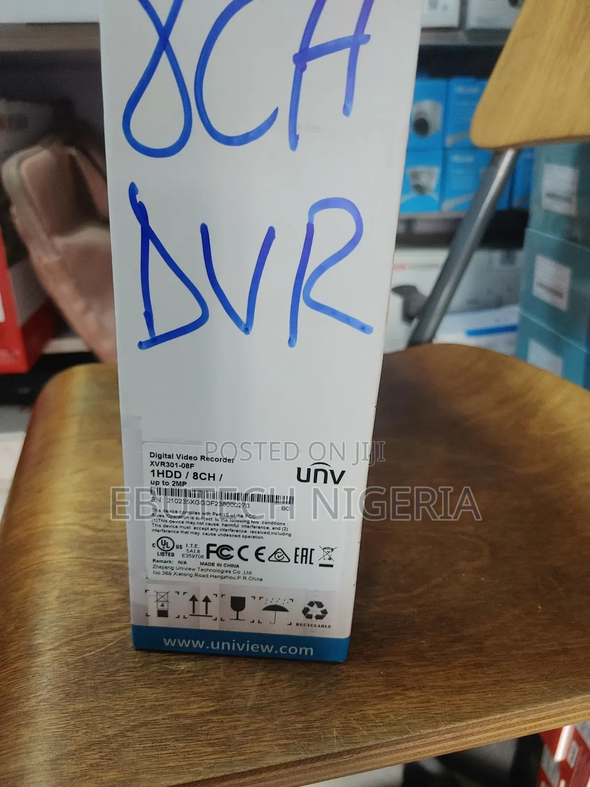 Uniview Xvr301-08f 8 Chanel 1 Sata Xvr Dvr
