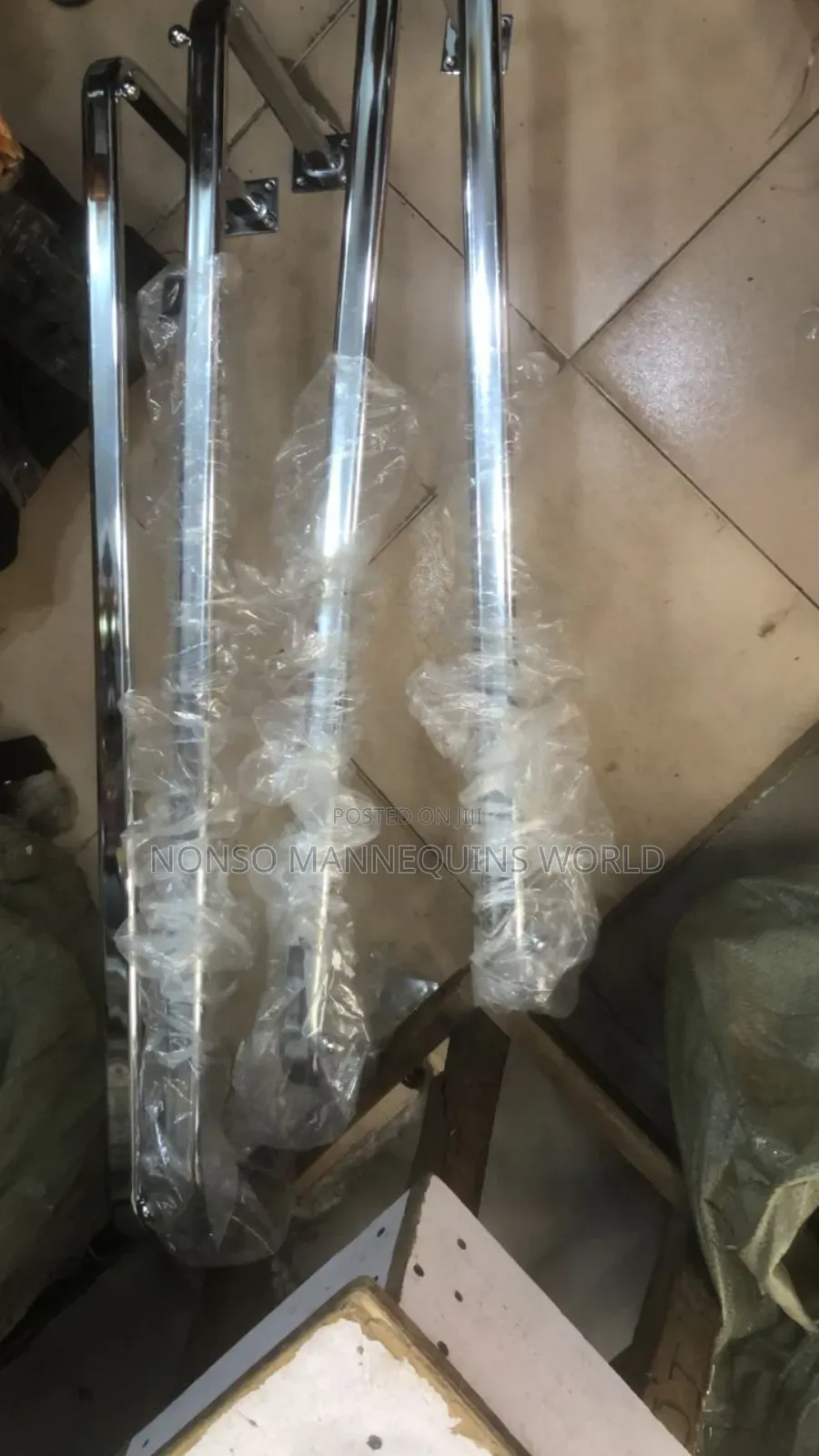 3 Feets U Shape Silver Cloth Rack