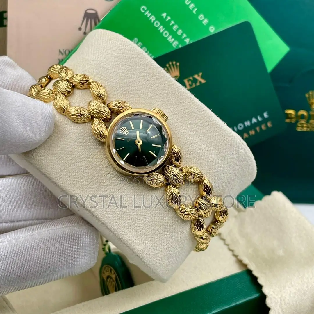 Rolex Quality Luxury Ladies Chain Strap Wristwatch