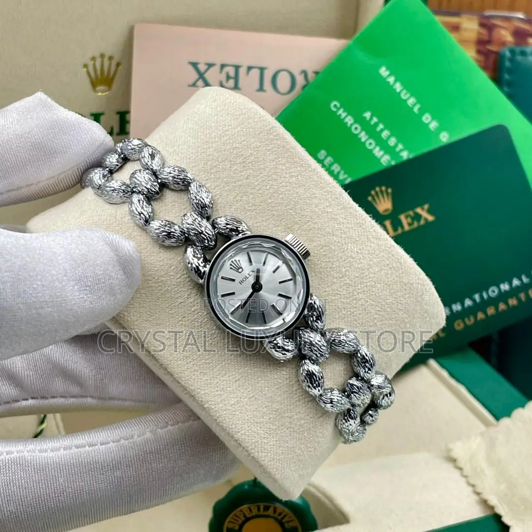 Rolex Quality Luxury Ladies Chain Strap Wristwatch