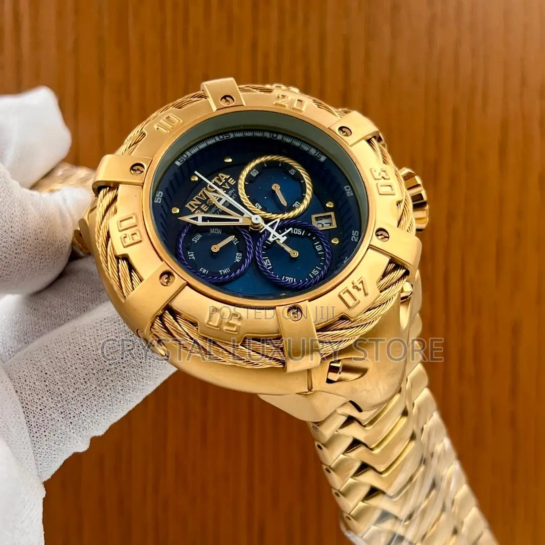 Invicta Quality Luxury Men Chain Strap Wristwatch