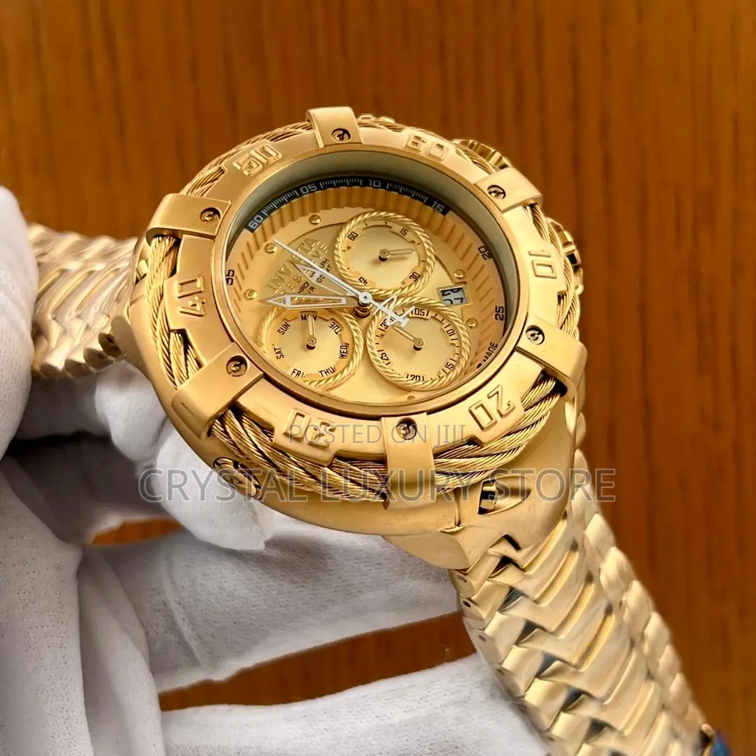 Invicta Quality Luxury Men Chain Strap Wristwatch