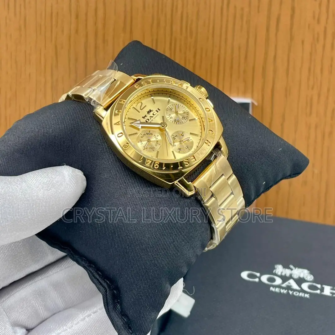 Coach Quality Luxury Men Iced Face Wristwatch