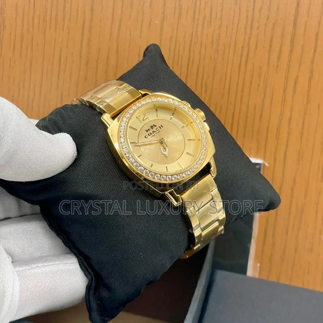 Coach Quality Luxury Men Iced Face Wristwatch