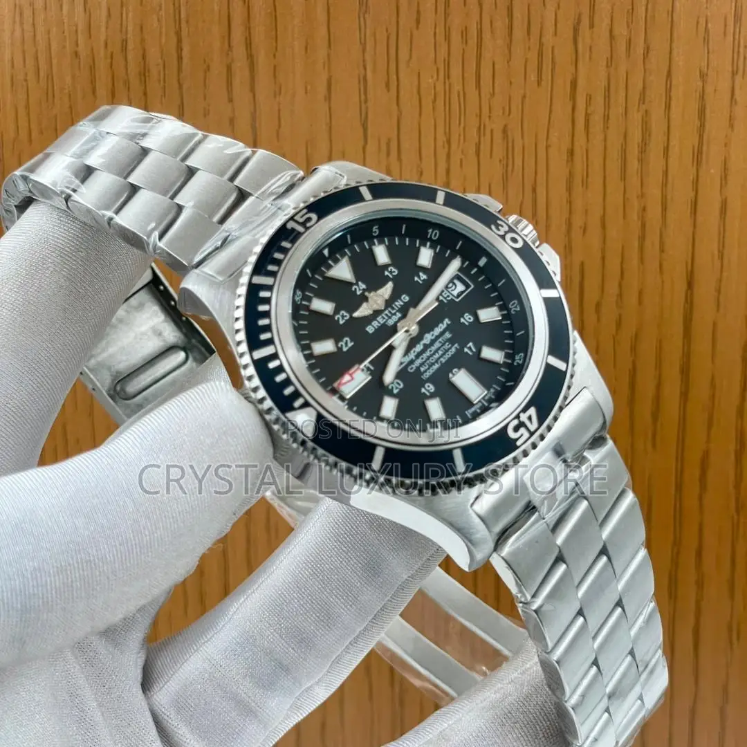 Breitling Quality Luxury Men Chain Strap Wristwatch