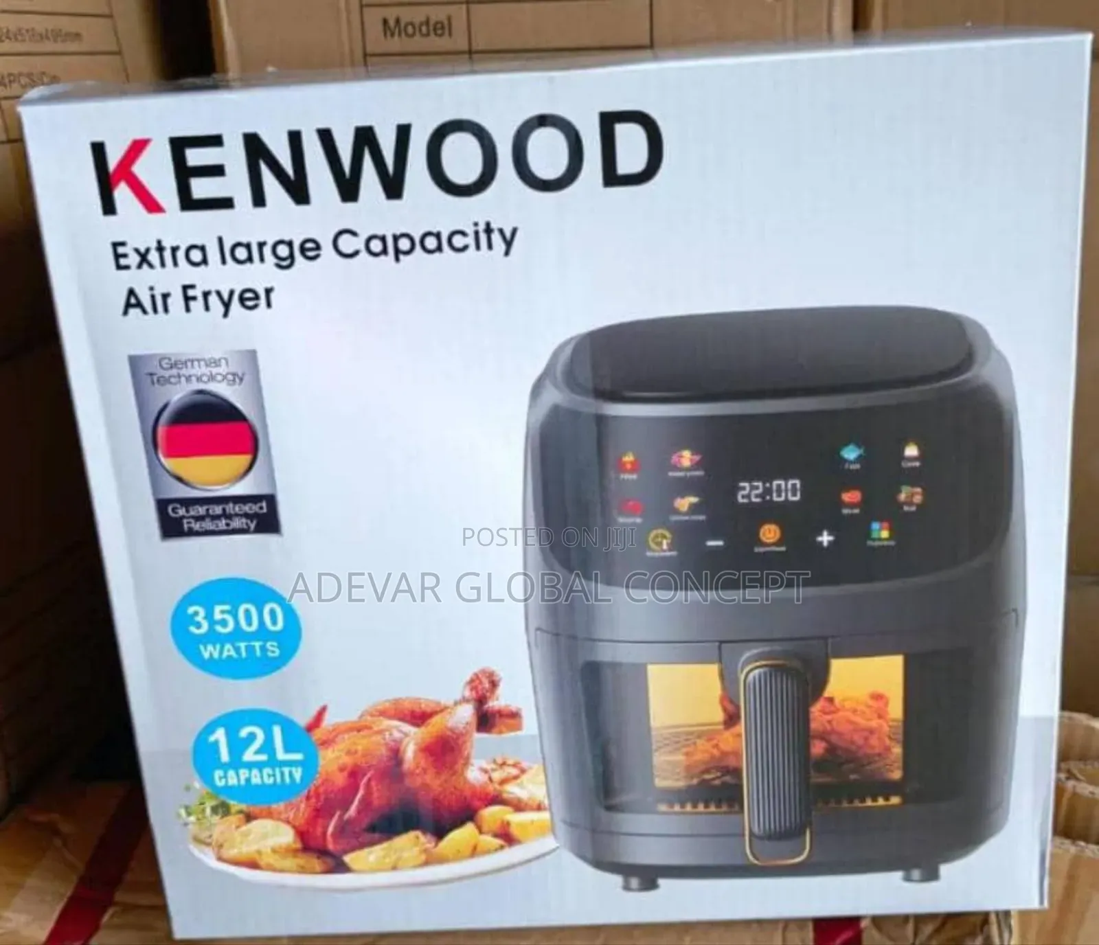 12 Litres Kenwood Digital Air Fryer - 3500 Watts