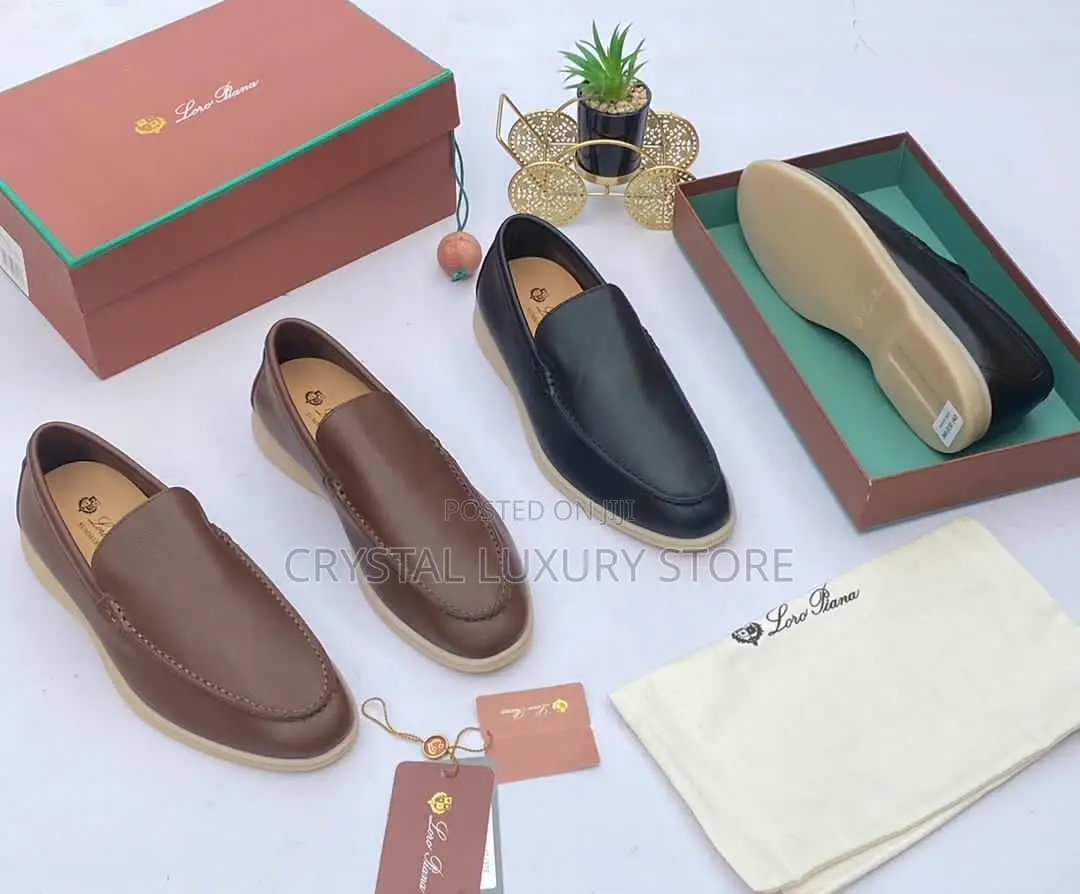 Loro Piana Quality Luxury Men Genuine Leather Shoe
