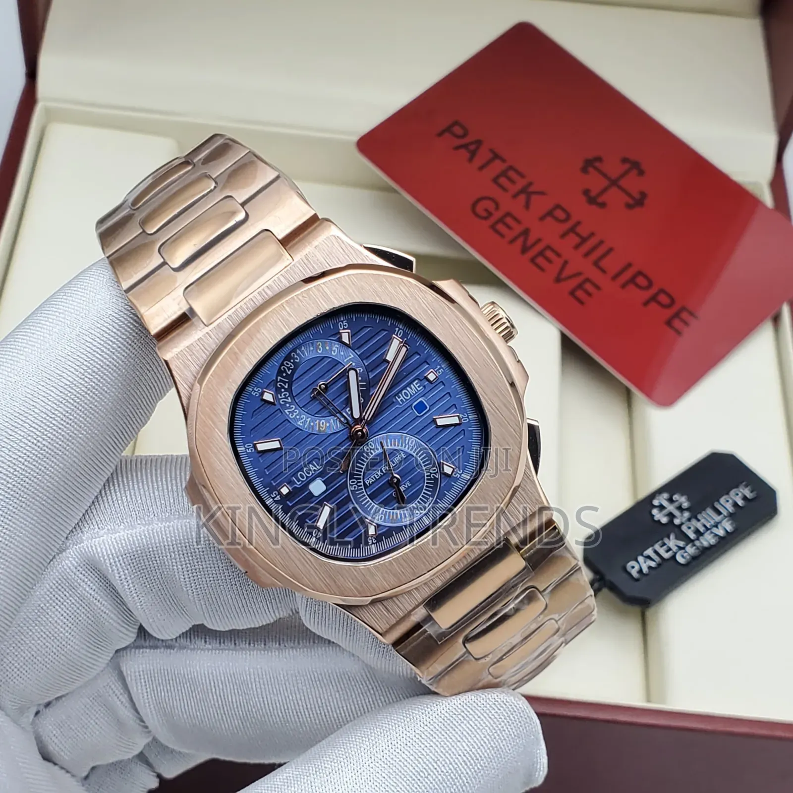 Patek 2 Chrome Automatic Wristwatch