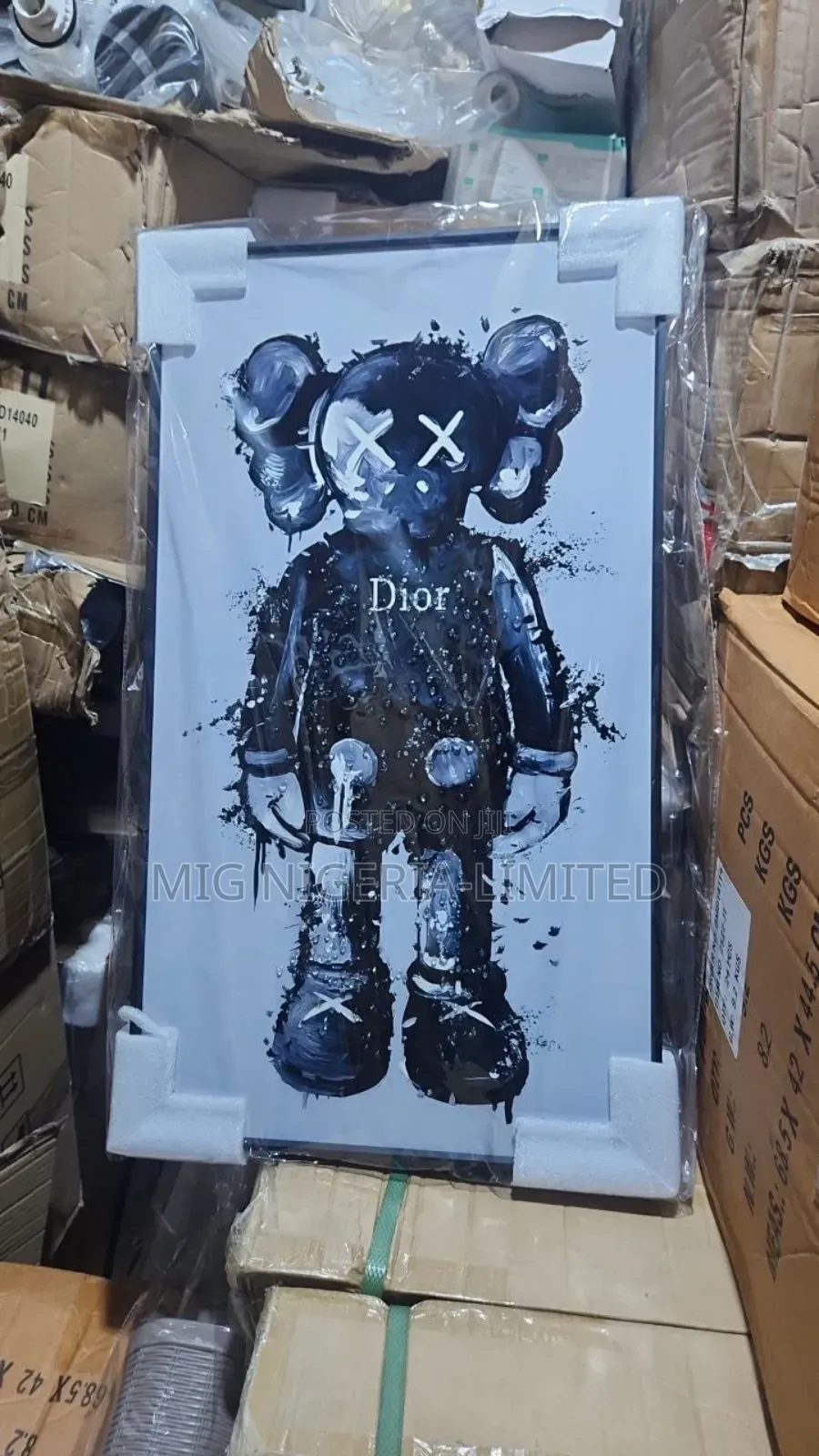 Wall Acrylic Crystal Vertical Imported Frame Wall Decoration 40cmx70cm