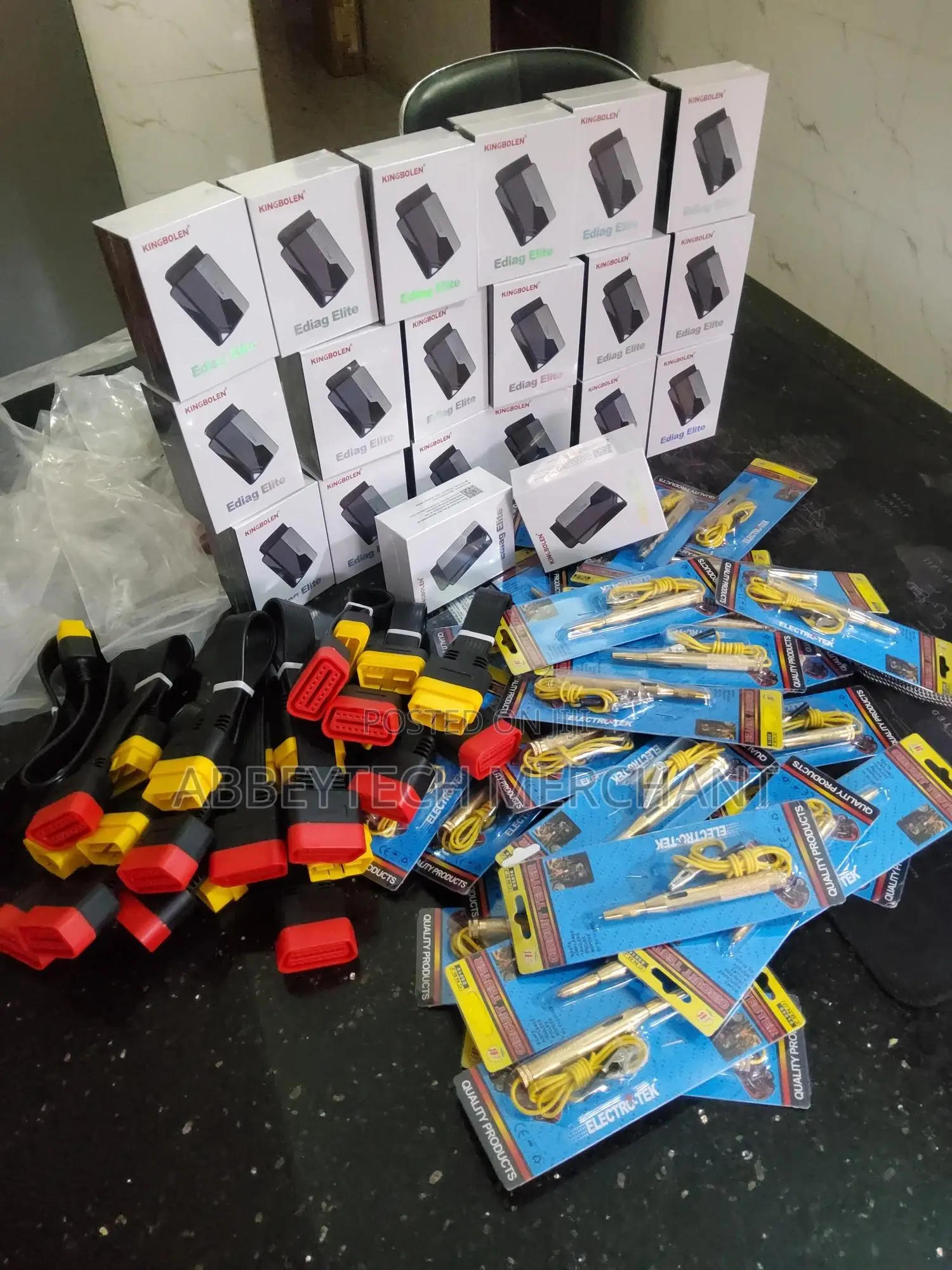 Ediag Elitee Obdii 2 Cars Scanner Wit 15resets Funct. Ex Cable Tester